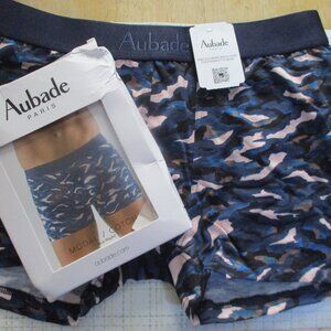 Aubade Paris Blue Playful Boxer Brief Size Small NWT